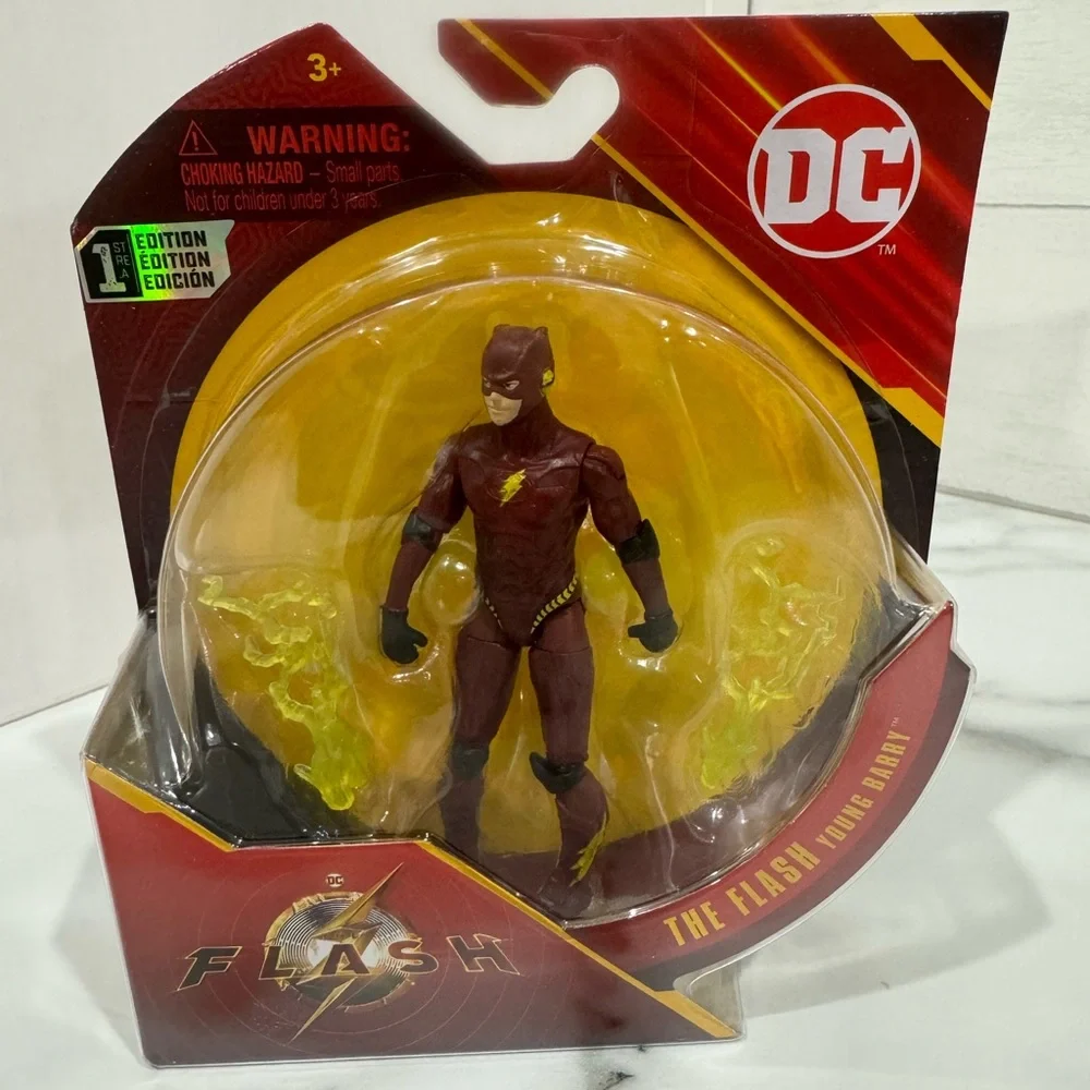 THE FLASH YOUNG BARRY 4” ACTION FIGURE. FIRST EDITION DC THE‎ FLASH MOVIE